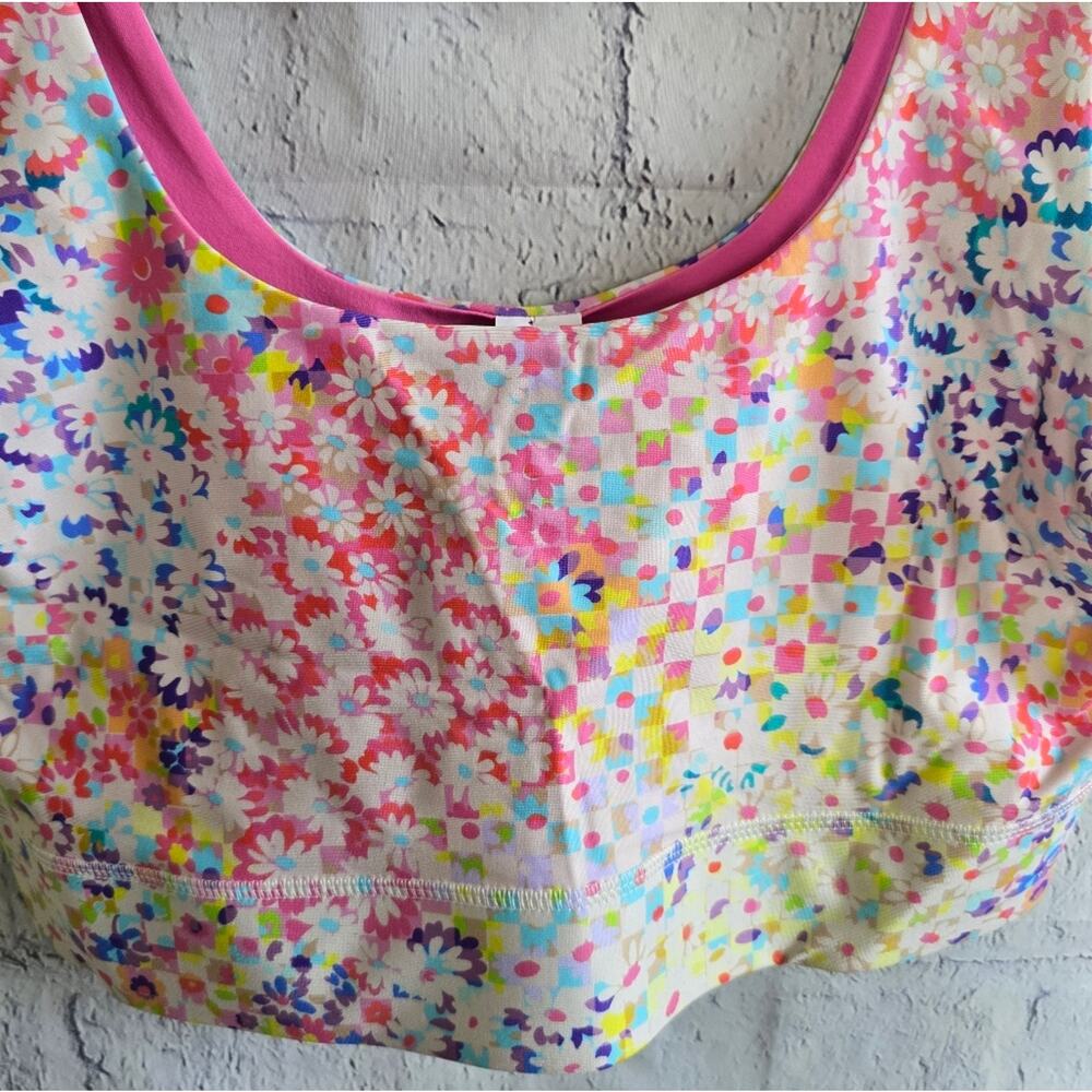 NWT Fabletics Harlyn Reversible Floral Midi Medium-Impact Sports Bra XL - Picture 3 of 11